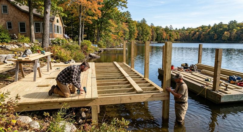 Pond Dock Construction in Alpharetta, GA